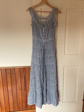 DOEN Ottessa Dress in Cornflower Hillside Bloom, XXS